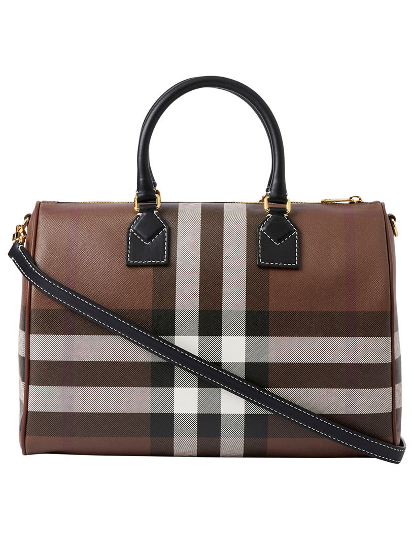 BURBERRY Check Medium Bowling Bag