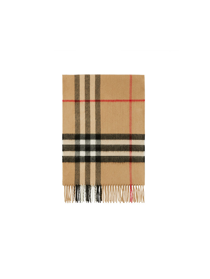 Check Cashmere Scarf