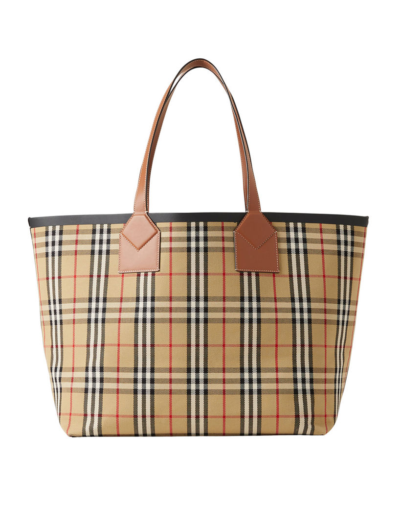 BURBERRY Large London Tote Holt Renfrew