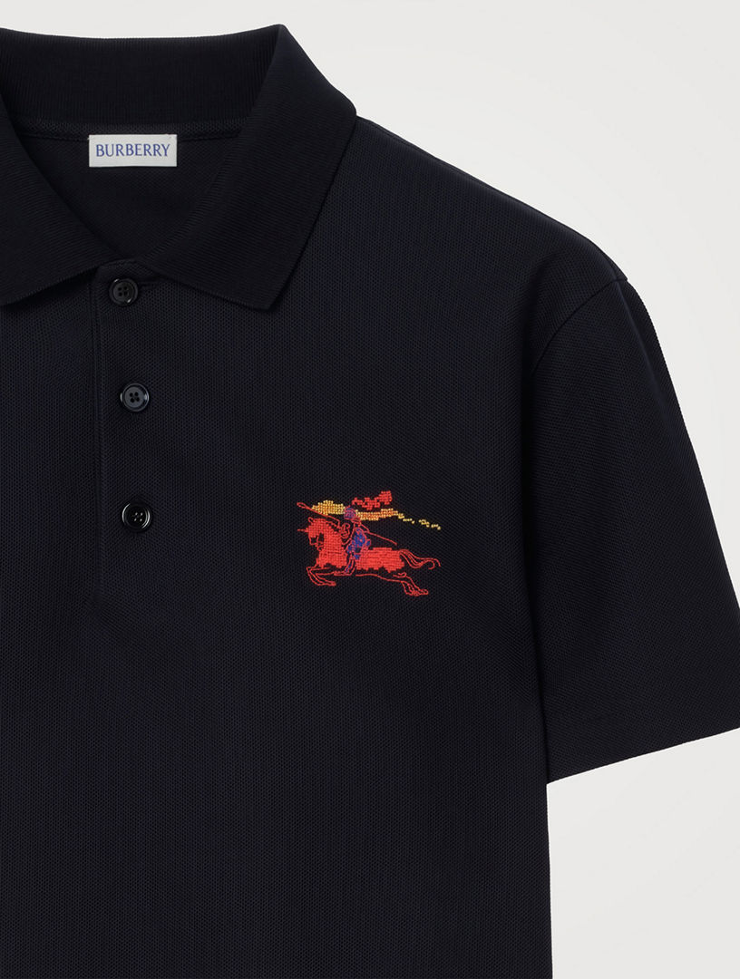 トップス Burberry Big Horse Logo Polo Shirt Burberry Men's Cotton Pique Year of the Horse Polo Shirt | Neiman
