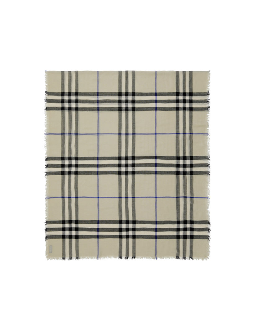 Check Wool Scarf