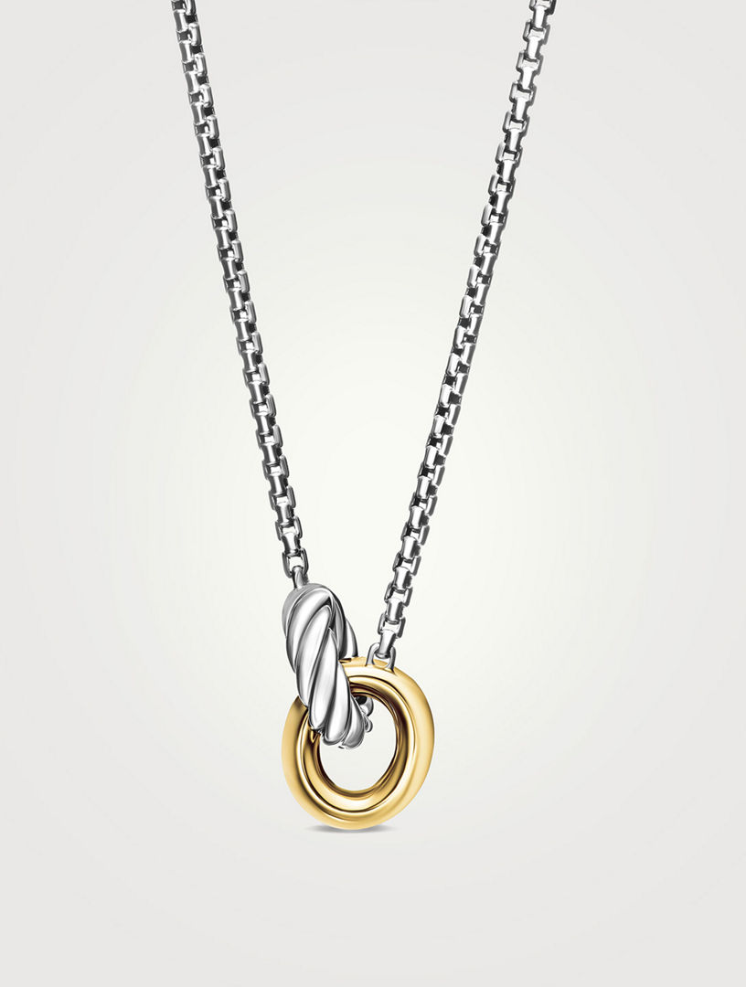 DAVID YURMAN Petite Cable Linked Necklace In Sterling Silver With