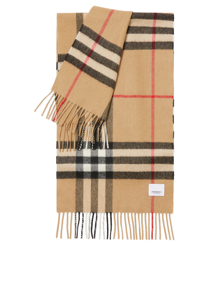Check Cashmere Scarf
