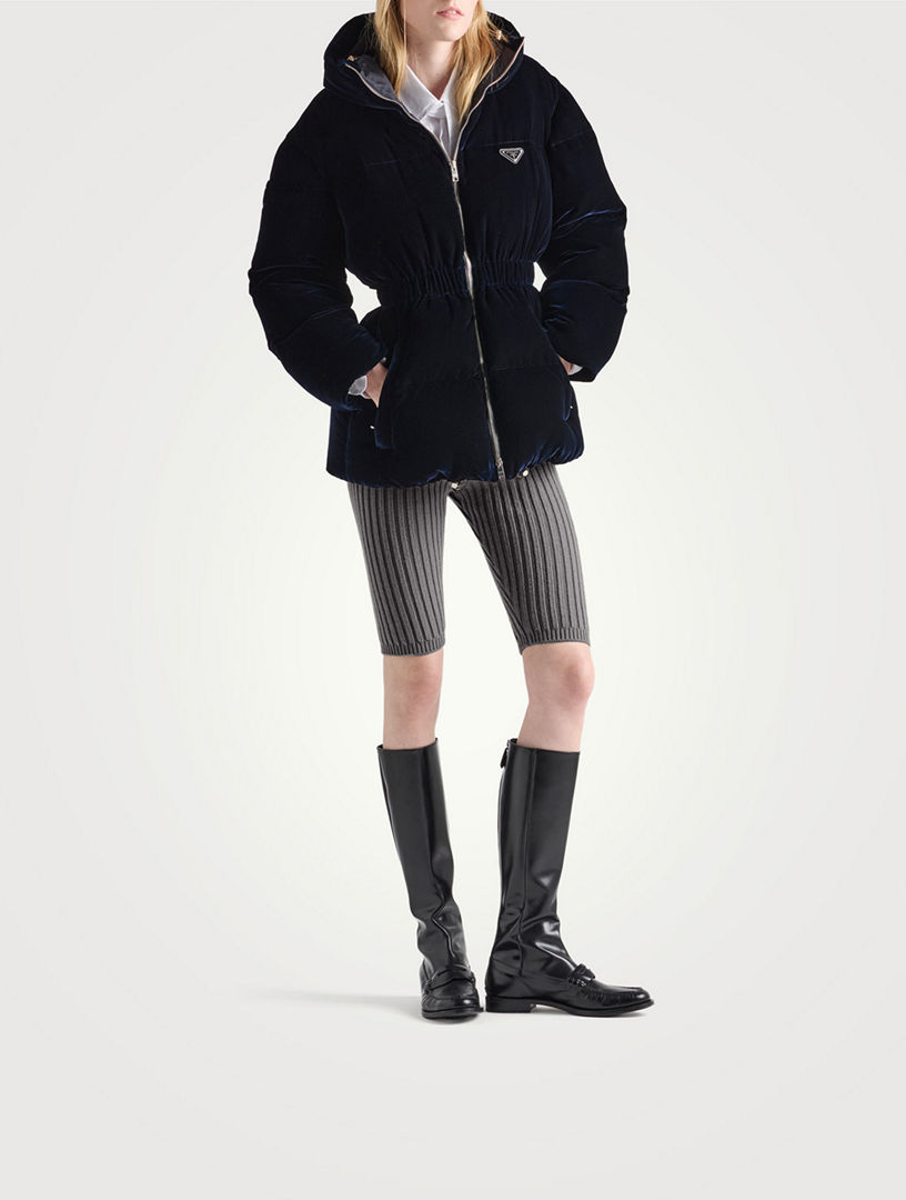 PRADA Velvet Down Jacket | Holt Renfrew