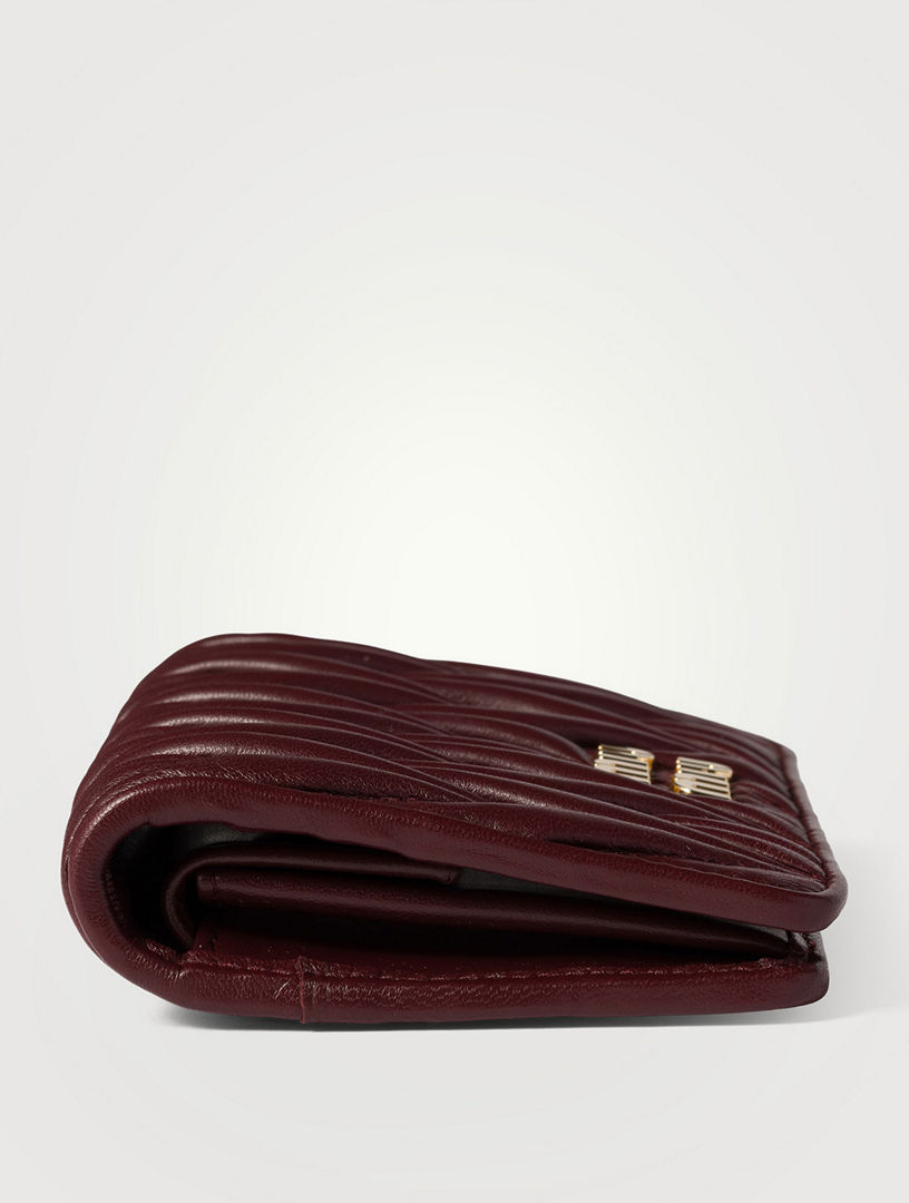MIU MIU Small Matelassé Nappa Leather Wallet | Holt Renfrew