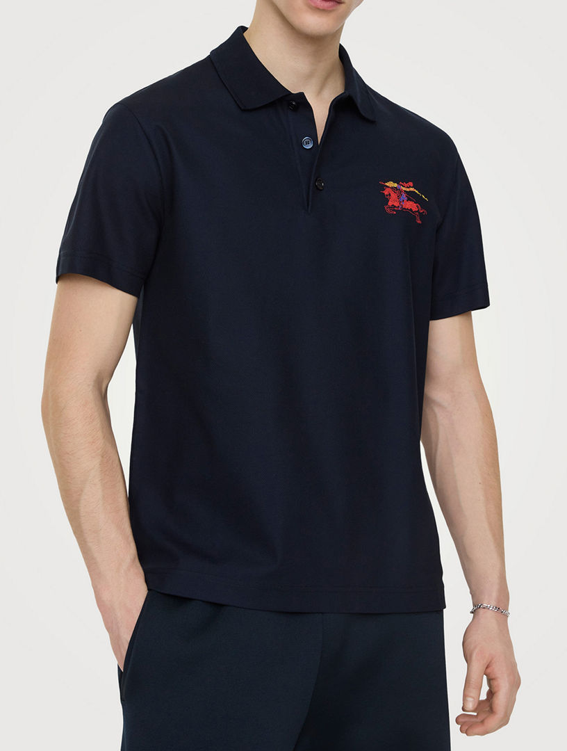 トップス Burberry Big Horse Logo Polo Shirt トップス Burberry Big Horse Logo Polo Shirt Burberry Brit Black