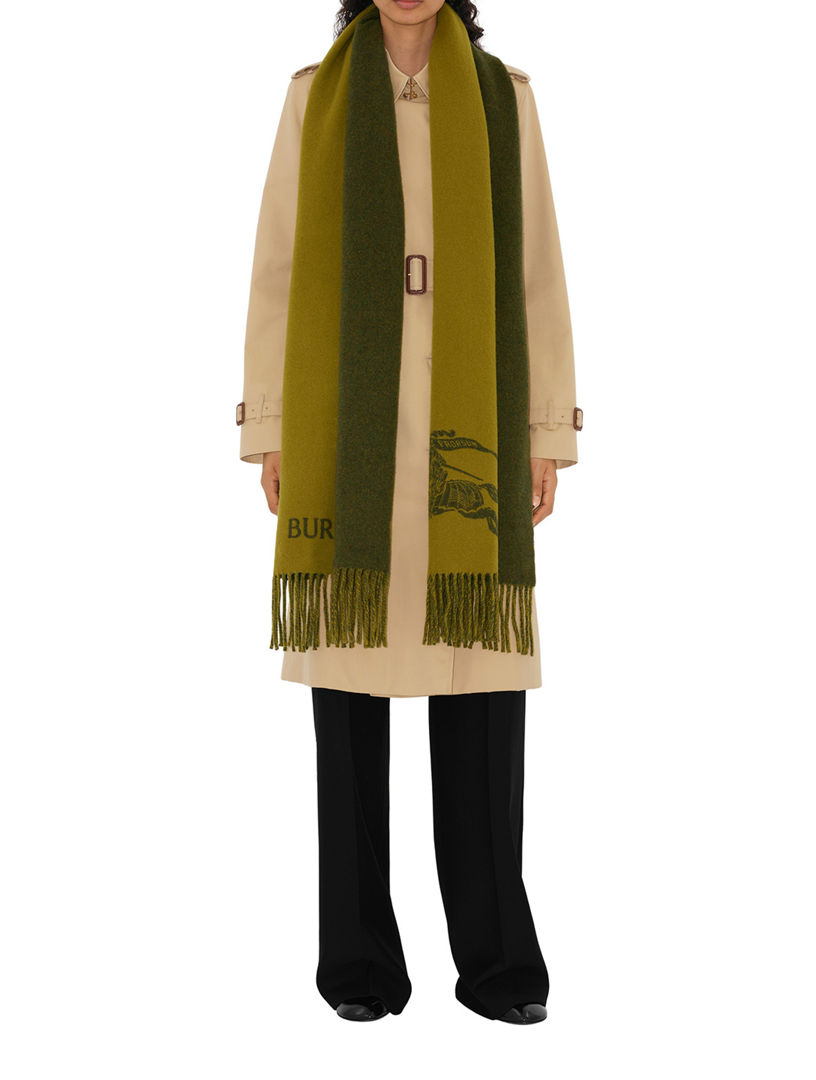 BURBERRY Reversible Ekd Cashmere Scarf | Holt Renfrew