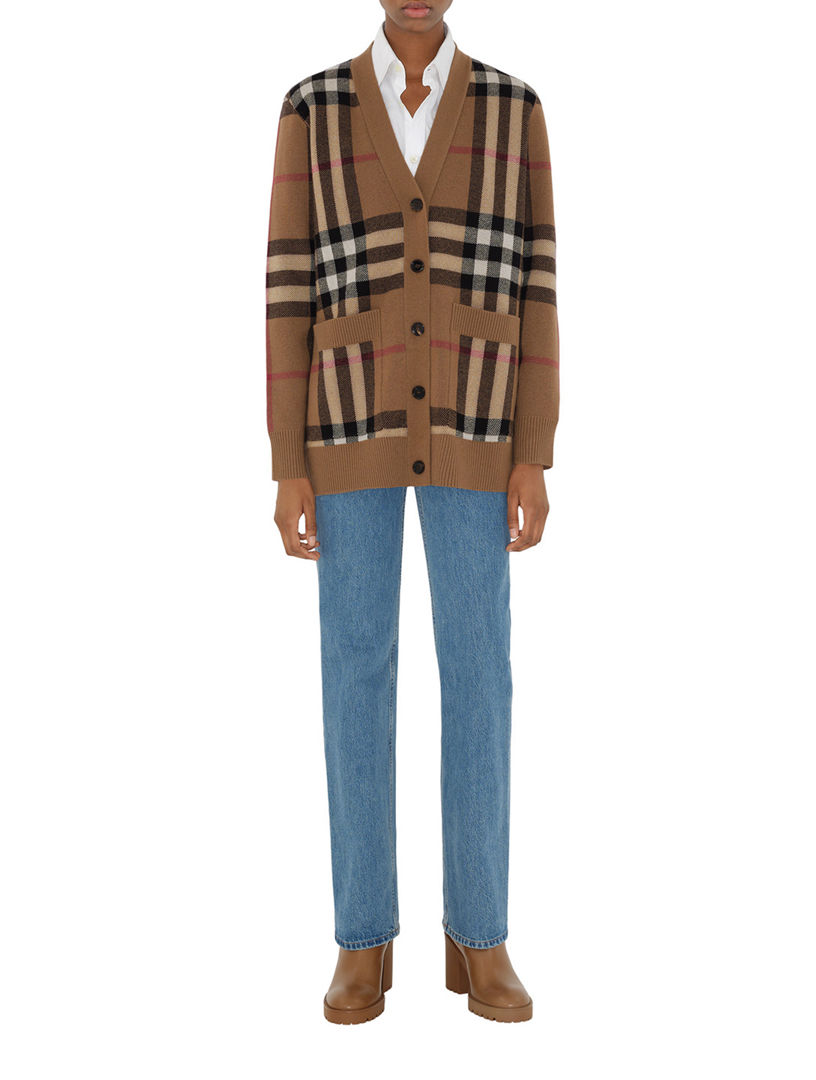 希少アルパカウール　メガチェック　シャツニット　Burberry London 希少アルパカウール　メガチェック　シャツニット　Burberry London