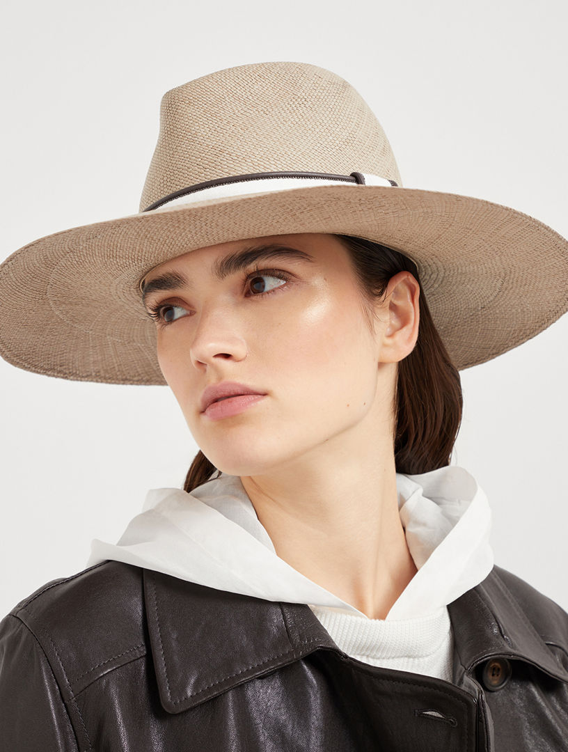 BRUNELLO CUCINELLI Straw Fedora | Holt Renfrew
