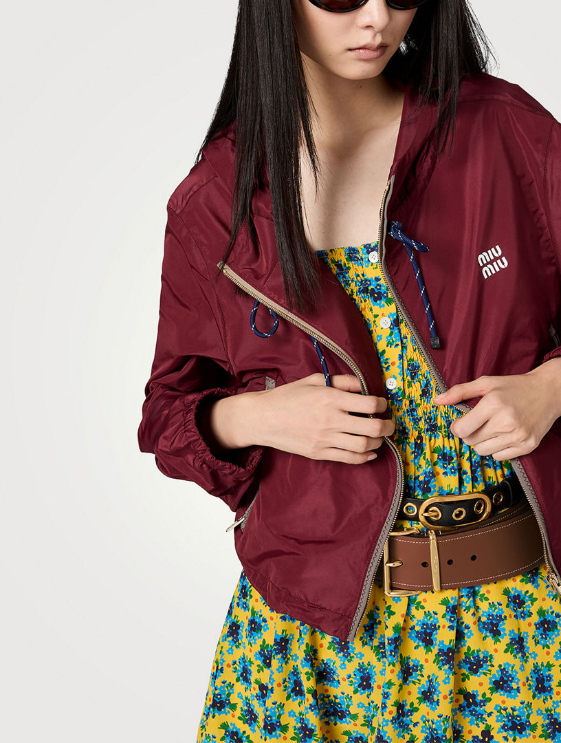ジャケット・アウター miumiu ArchiveTwo-tone nylon jacket 38 MIU MIU Technical Fabric Blouson Jacket | Holt Renfrew