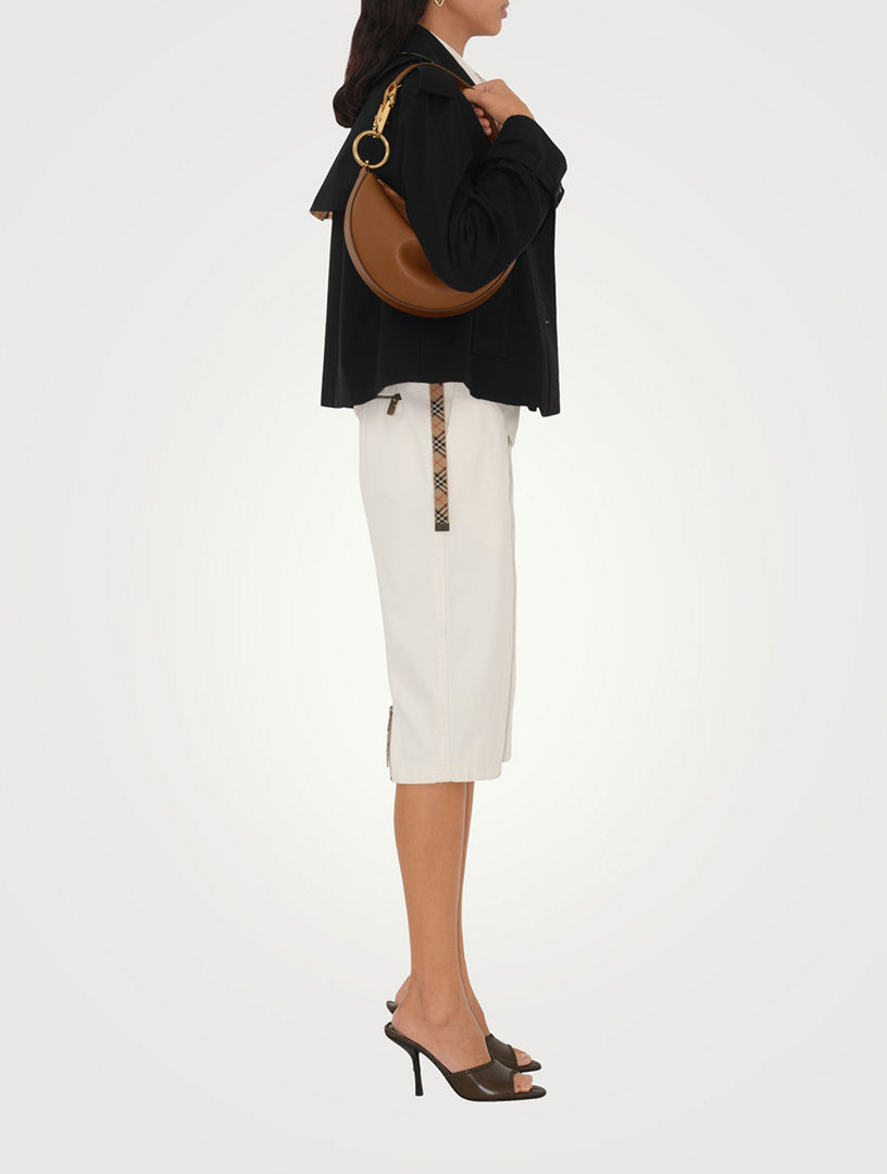 ショルダーバッグ・ポシェット Burberry Knight Arc Shoulder Bag Knight Arc Bag in Pond - Women, Leather | Burberry® Official