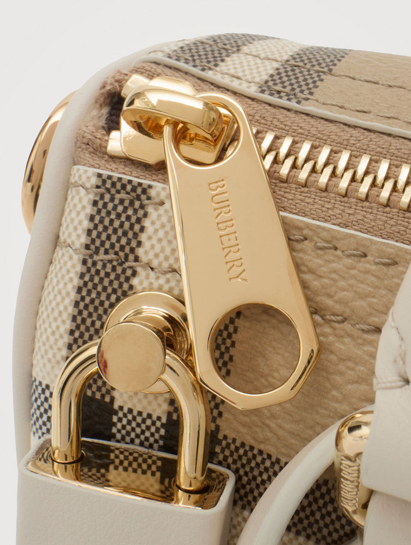BURBERRY Mini Check Bowling Bag | Holt Renfrew