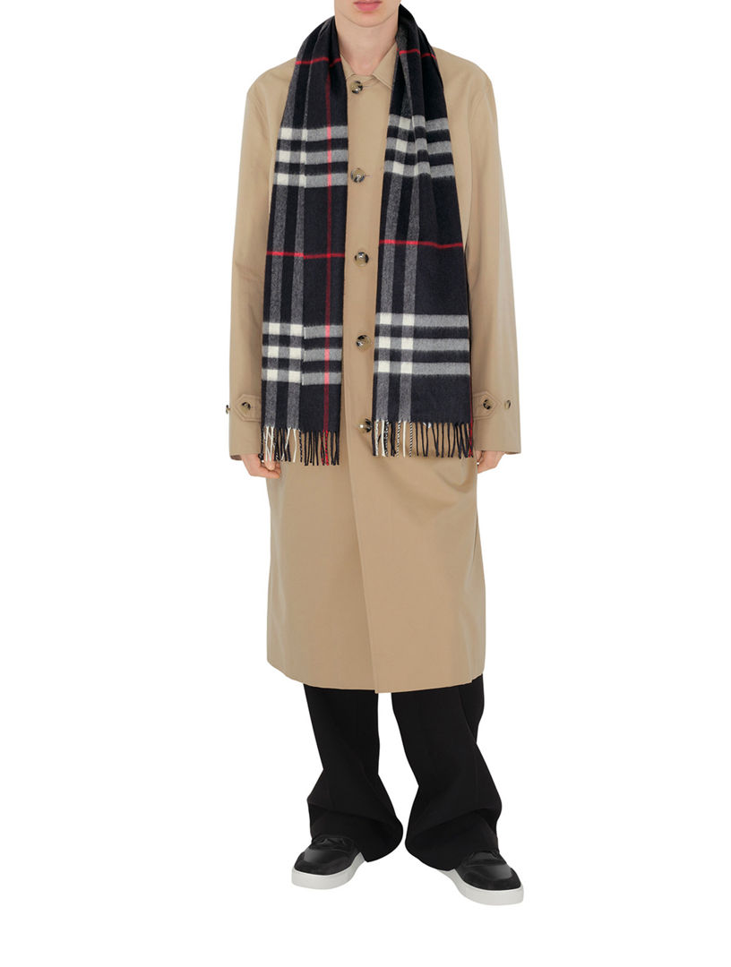 Check Cashmere Scarf