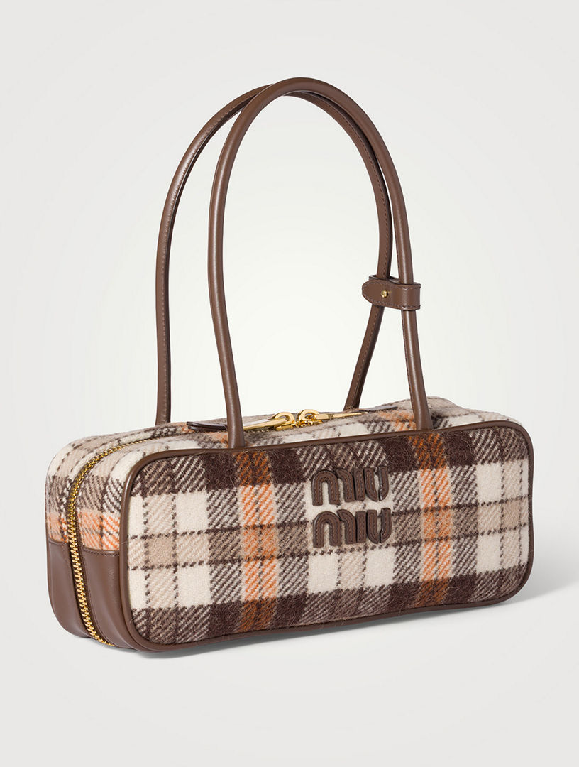 ♡Haru　miu miu チェック柄 トートバッグ 収納袋付き ♡Haru miu miu チェック柄 トートバッグ 収納袋付き Iconic | Miu Miu