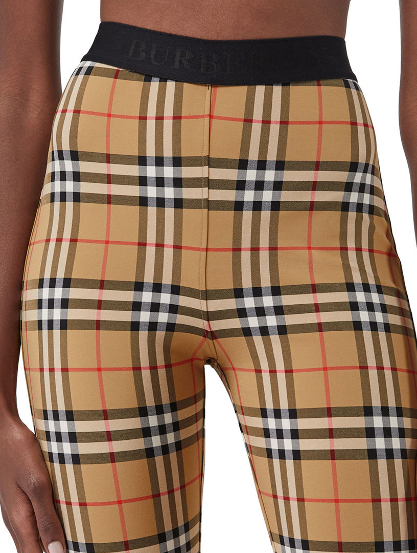 Burberry cheap plaid leggings