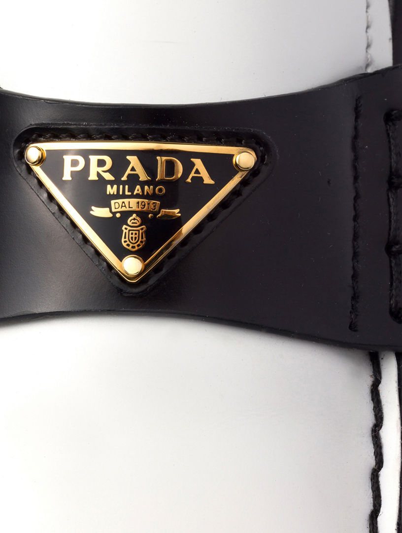PRADA Two-tone Brushed Leather Loafers | Holt Renfrew PRADA Two-tone Brushed Leather Loafers | Holt Renfrew