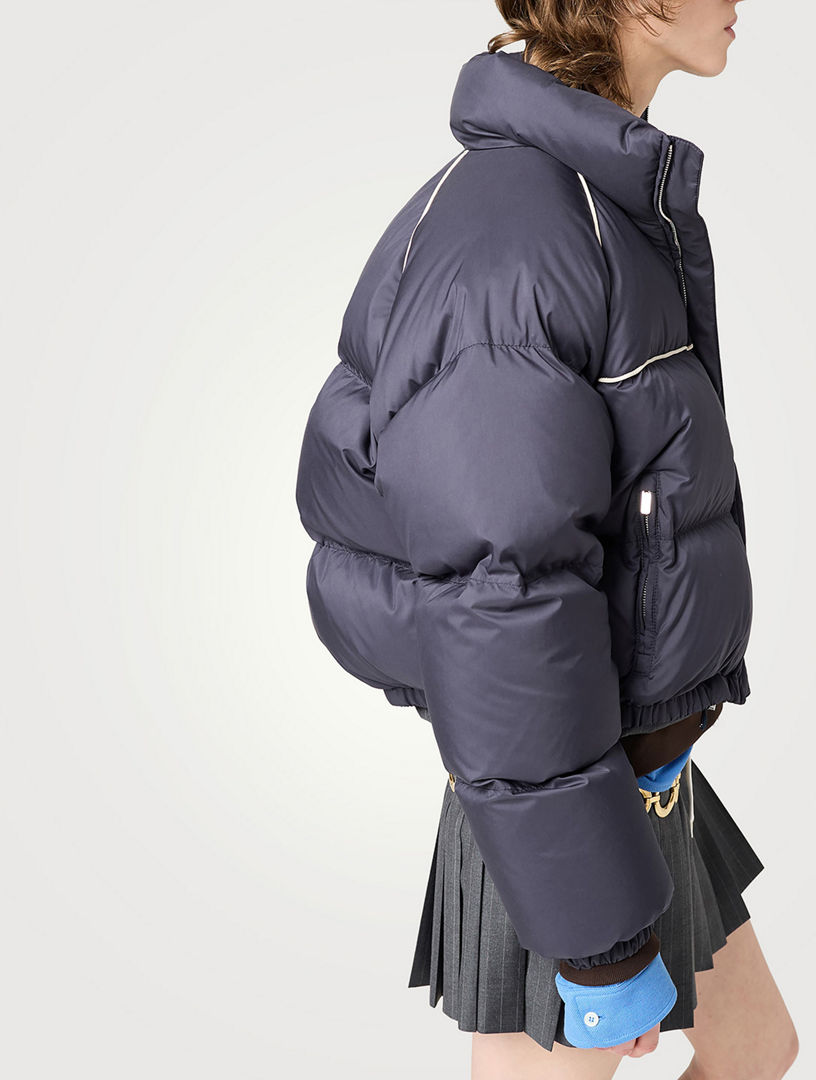 MIU MIU Technical Pongé Down Jacket | Holt Renfrew