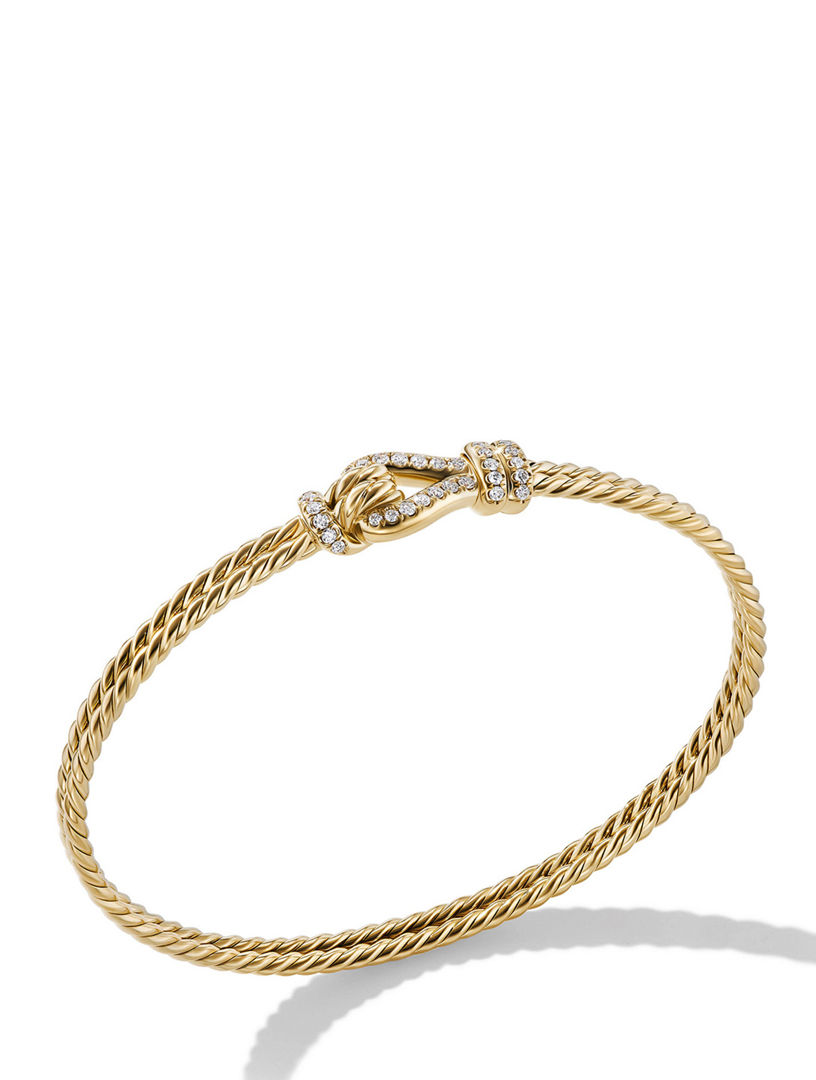 DAVID YURMAN Thoroughbred Loop Bracelet In 18k Yellow Gold With