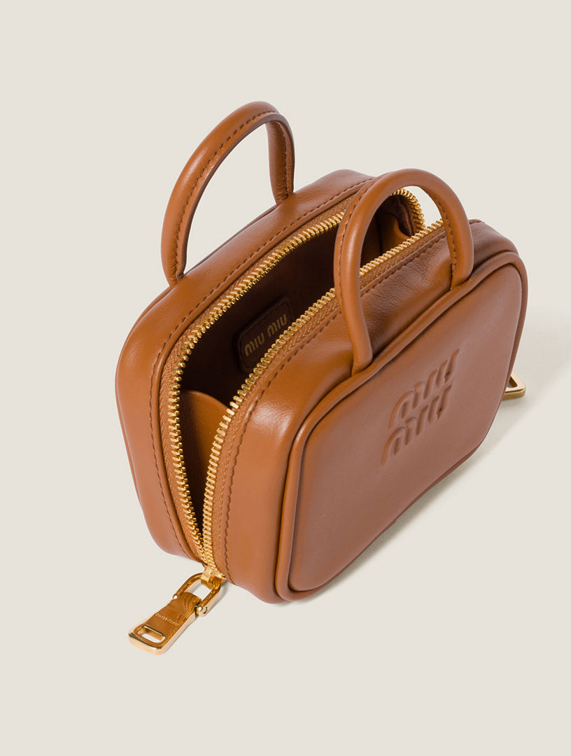 MIU MIU Beau Leather Micro-bag | Holt Renfrew