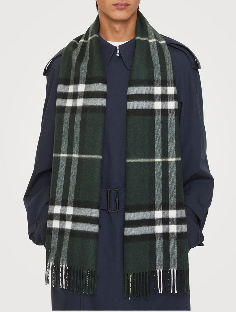 BURBERRY Check Cashmere Scarf | Holt Renfrew