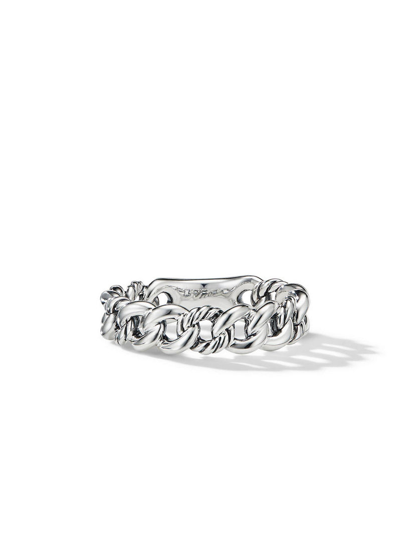 Belmont® Curb Link Band Ring In Sterling Silver