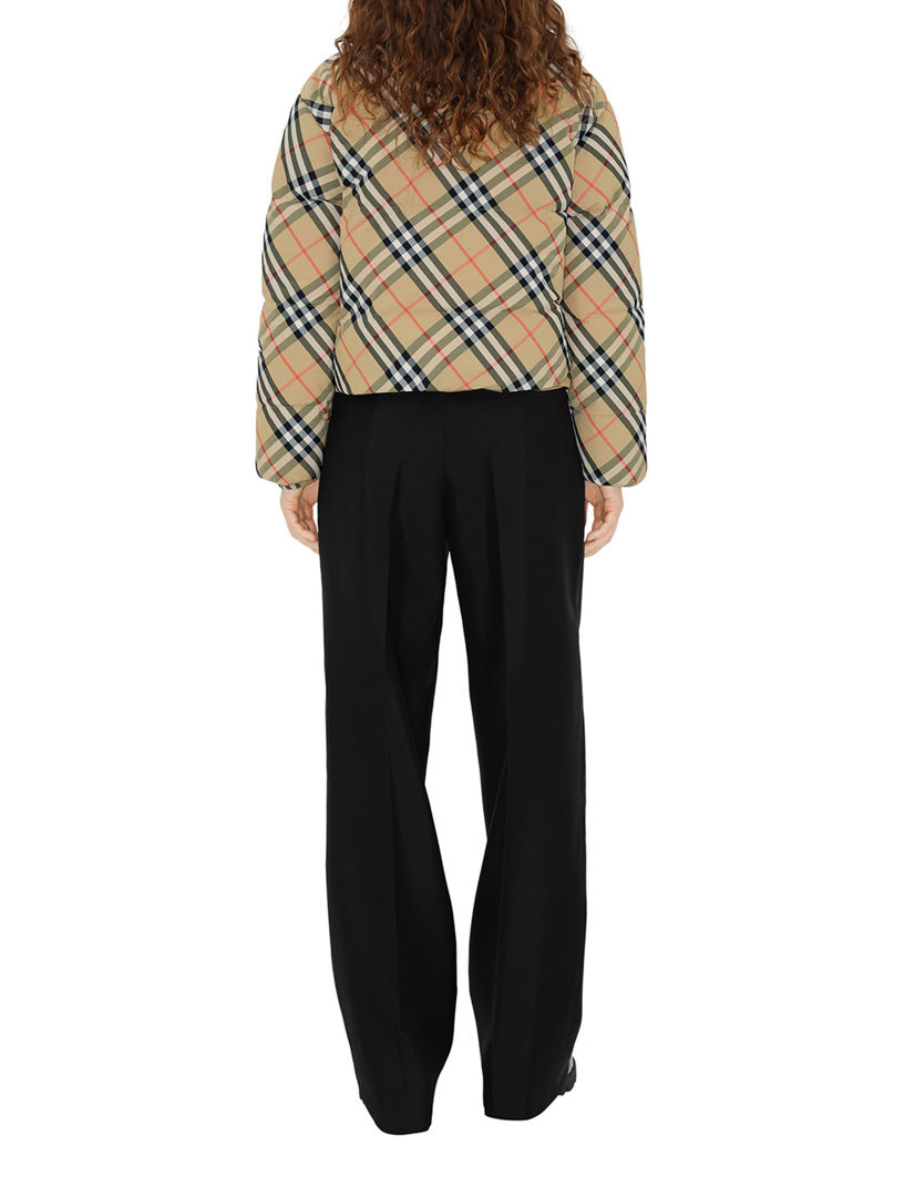 【BURBERRY】Check Nylon Puffer Jacket BURBERRY Reversible Check Nylon Puffer Jacket | Holt Renfrew