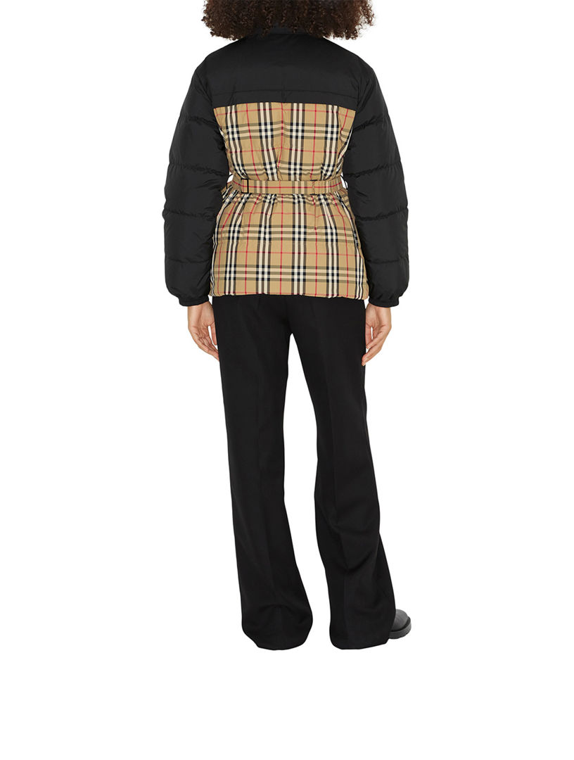 Reversible Check Fleece Jacket in Knight - Women