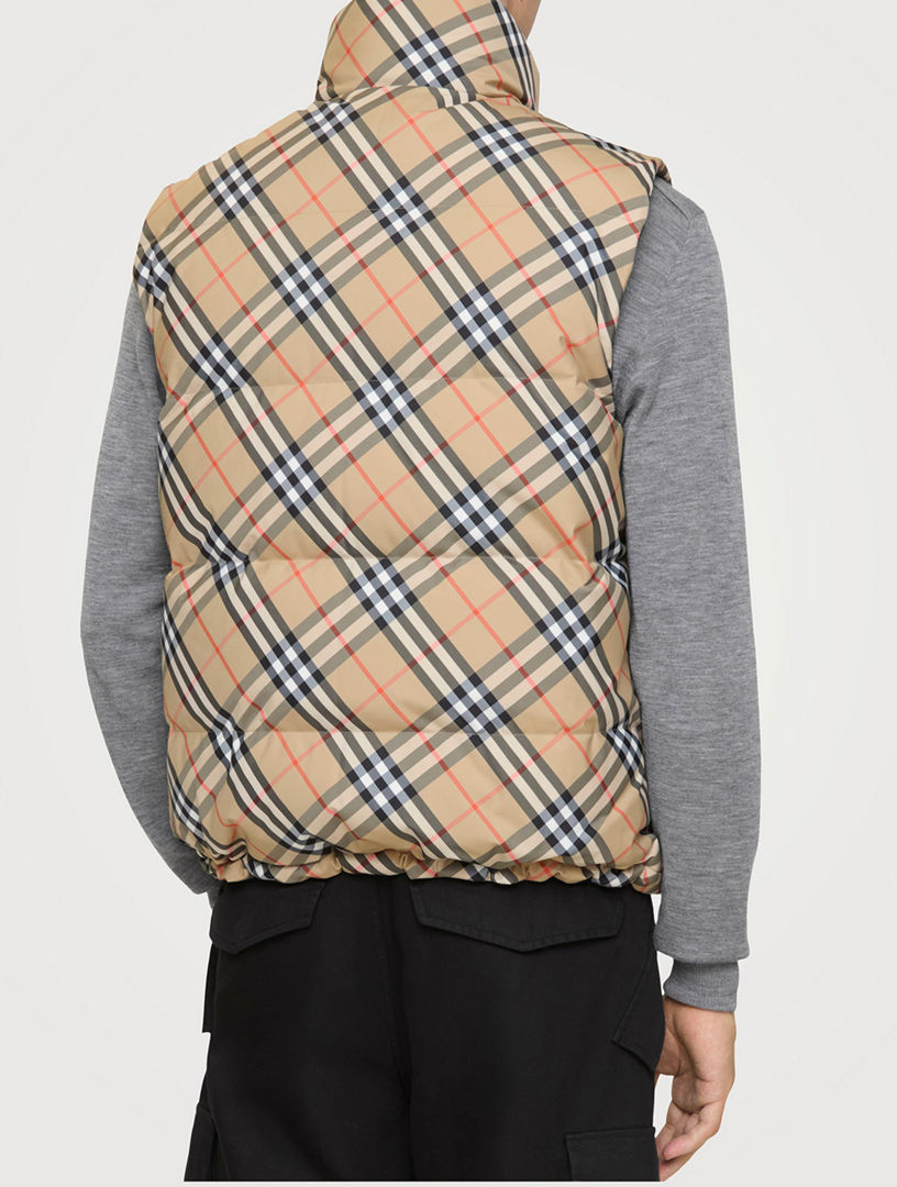 BURBERRY Reversible Check Puffer Gilet | Holt Renfrew