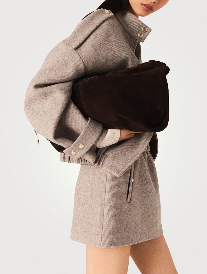 MAJE Mixed Wool Jacket | Holt Renfrew