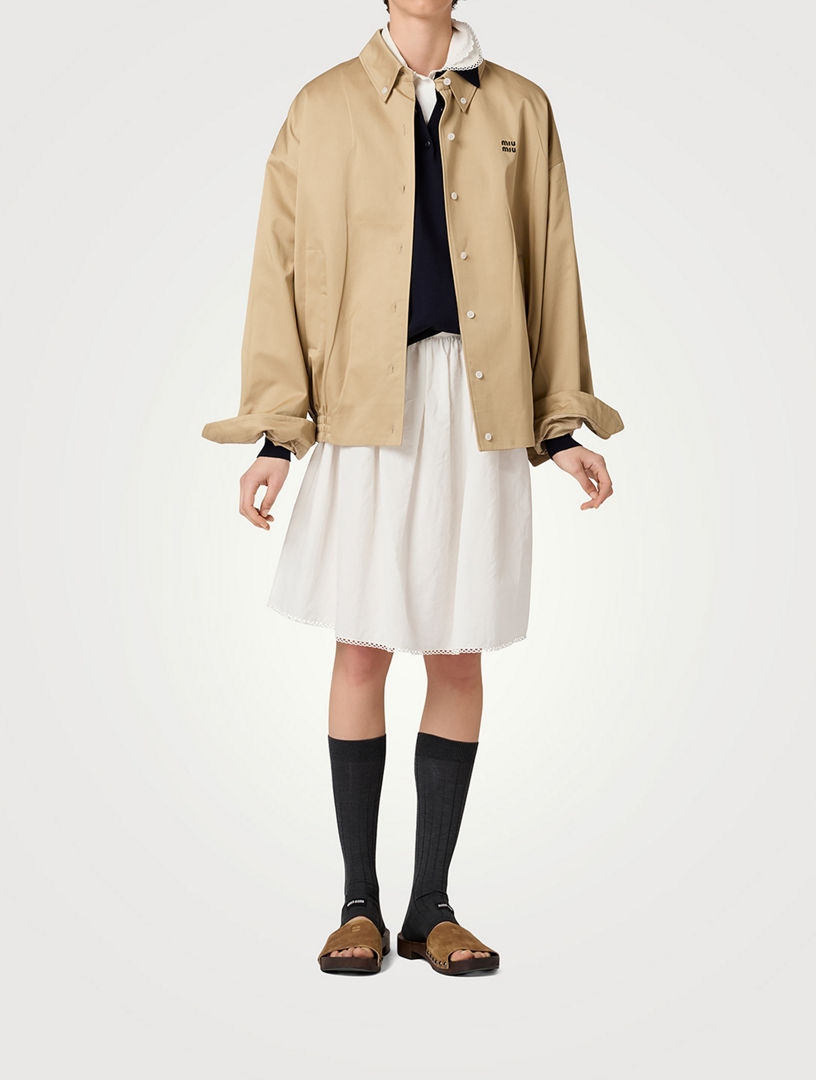 MIU MIU Chino Cloth Blouson Jacket | Holt Renfrew