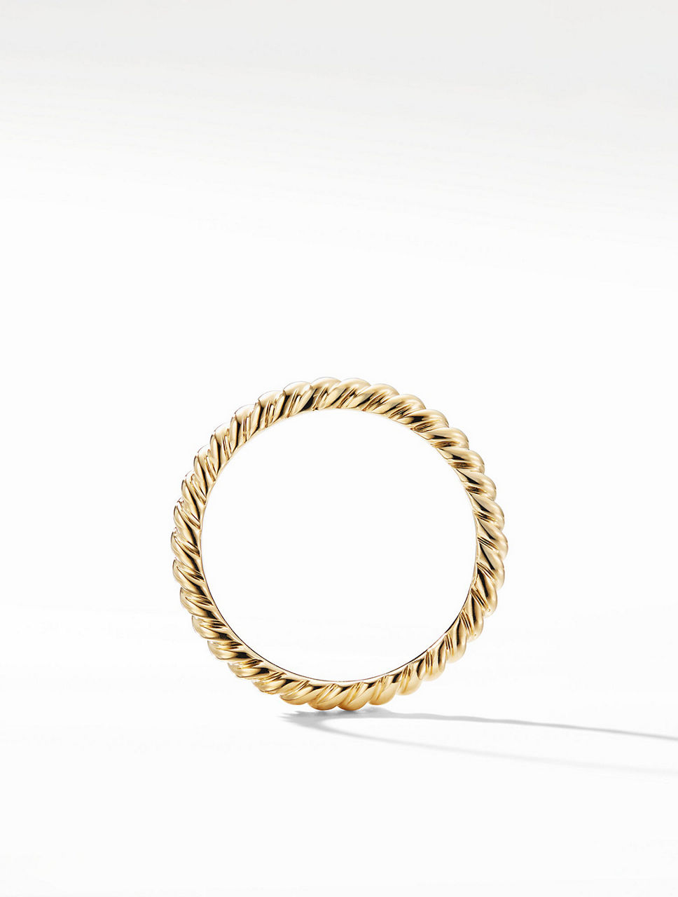 Dy Unity Cable Band Ring 18k Yellow Gold