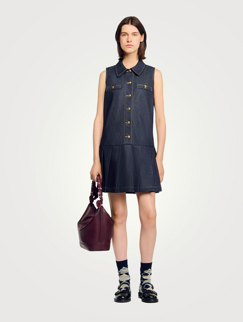 pretty denim dresses Petal and Pup Women's Callum Midi Dress Inexpensive Short Prom Dresses Under 100 chic look Style:Black Corset Top + Cage hoop + Mesh Skirt Heading South Denim Mini