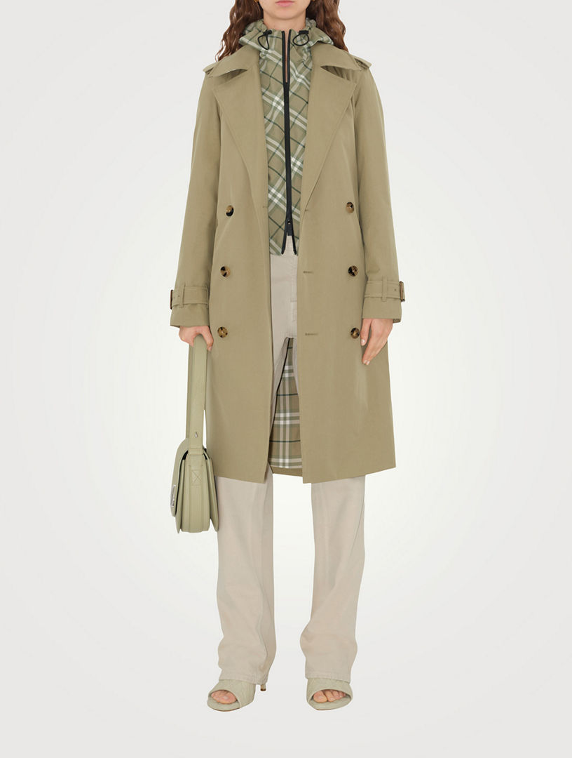 BURBERRY Long Gabardine Trench Coat | Holt Renfrew