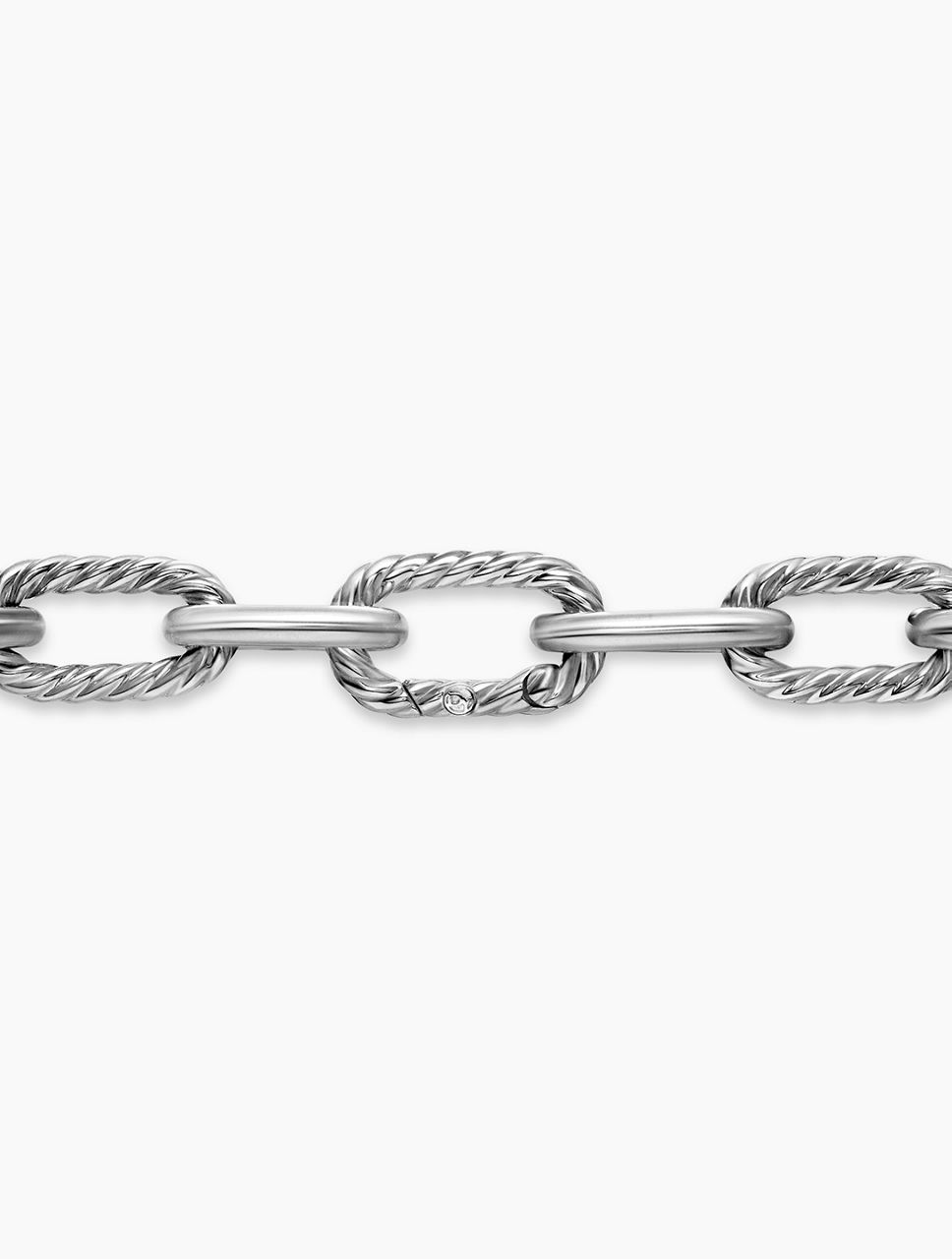 Dy Madison® Chain Necklace In Sterling Silver With Diamonds, 11mm