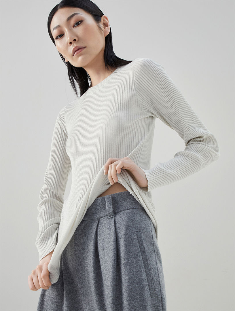 BRUNELLO CUCINELLI Lightweight Rib Knit Sweater | Holt Renfrew