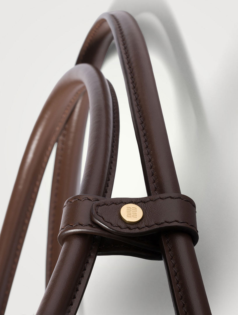 【APERTY】Sサイズ WIDE BAG TARTAN BROWN MIU MIU Beau Tartan Top-handle Bag With Leather Details | Holt Renfrew