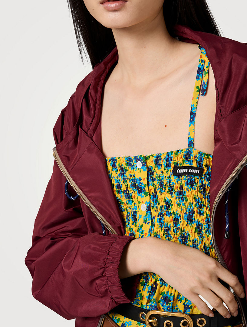 ジャケット・アウター miumiu ArchiveTwo-tone nylon jacket 38 MIU MIU Technical Fabric Blouson Jacket | Holt Renfrew
