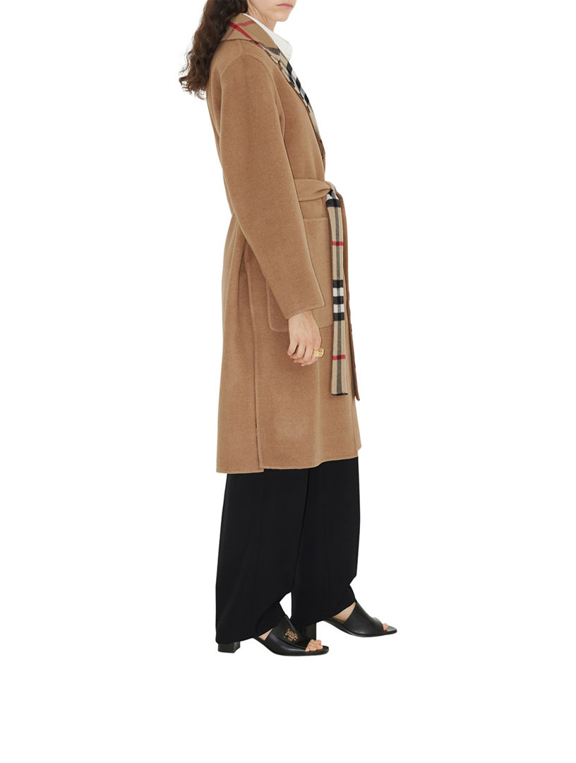 Burberry cashmere 2024 wrap coat