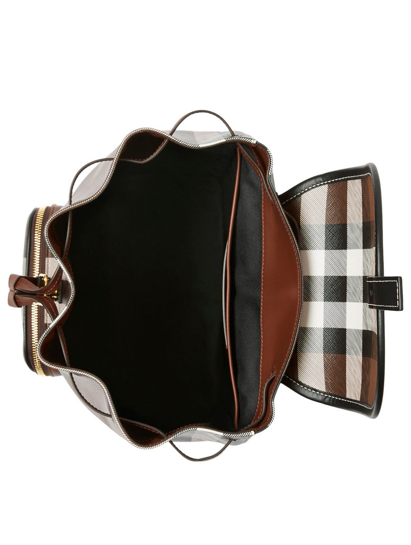 BURBERRY Check Backpack | Holt Renfrew