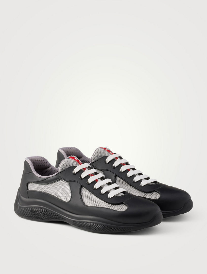 PRADA Prada America's Cup Soft Rubber And Bike Fabric Sneakers