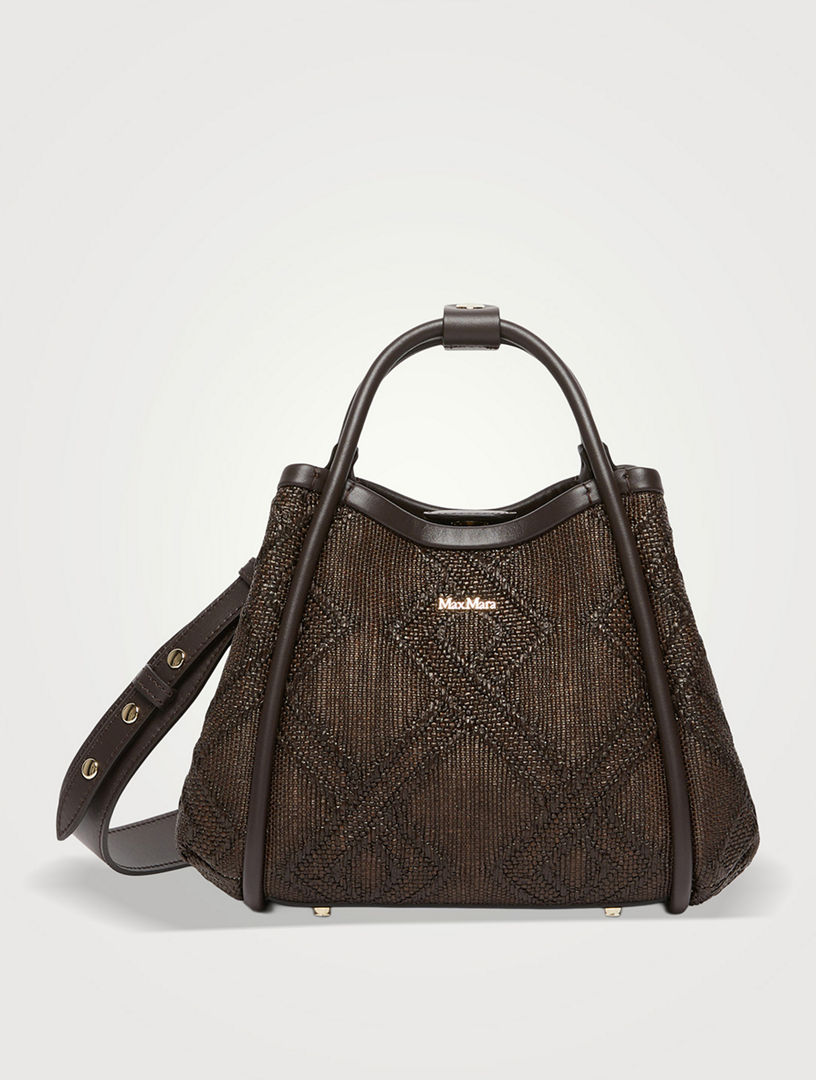 MAX MARA Extra-small Marine Bag In Diamond-patterned Basketweave