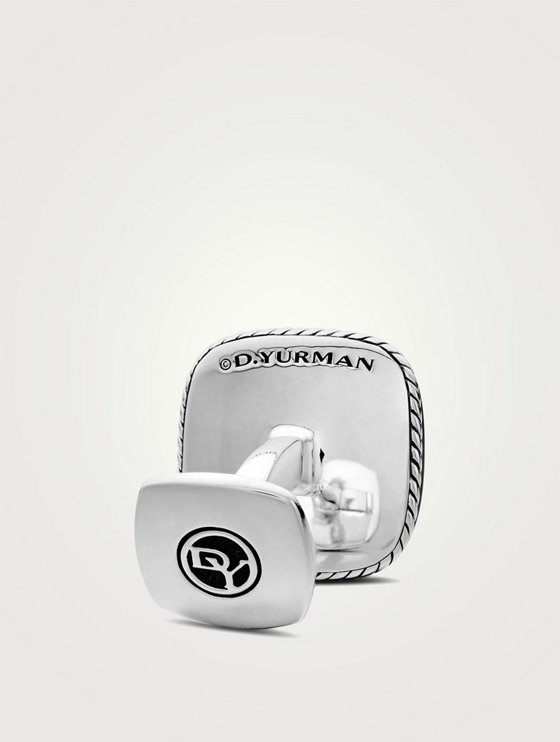 Streamline® Cushion Cufflinks In Sterling Silver, 17mm