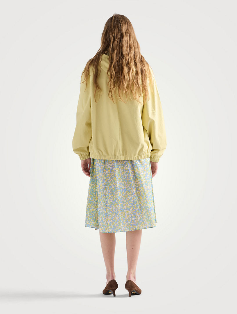 PRADA Full Floral Print Re-nylon Skirt | Holt Renfrew