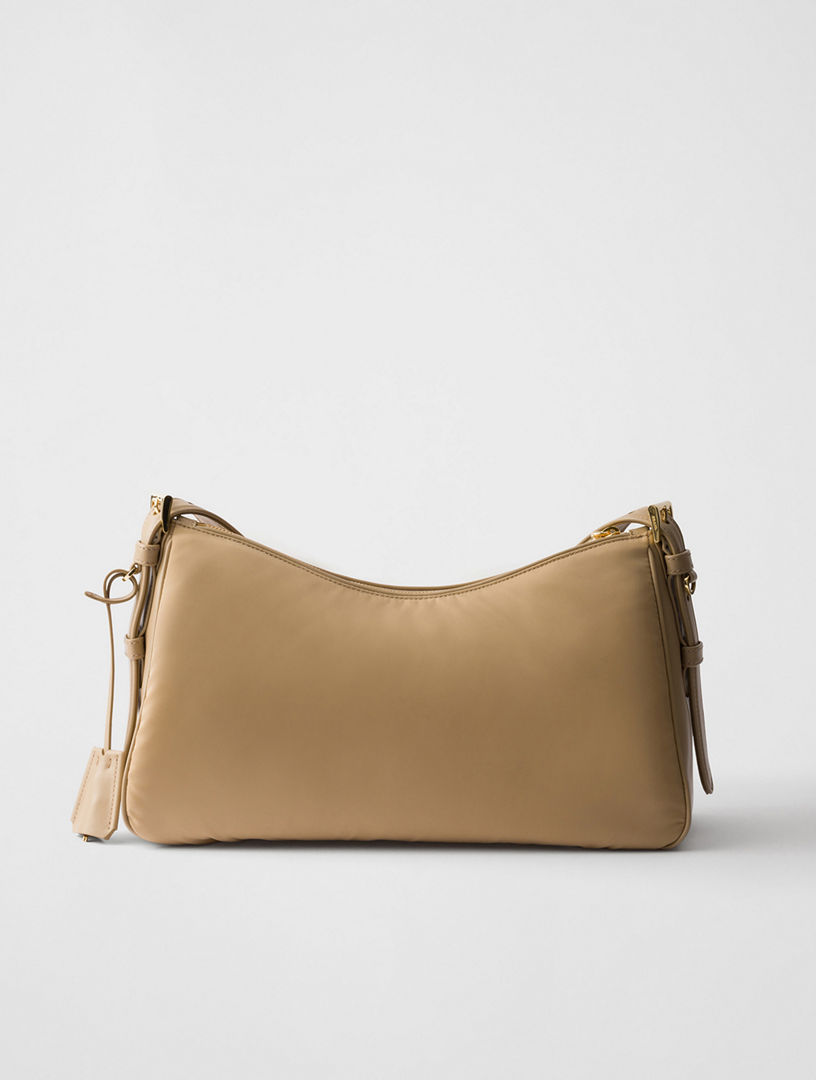PRADA Prada Aimée Large Re-nylon And Leather Shoulder Bag