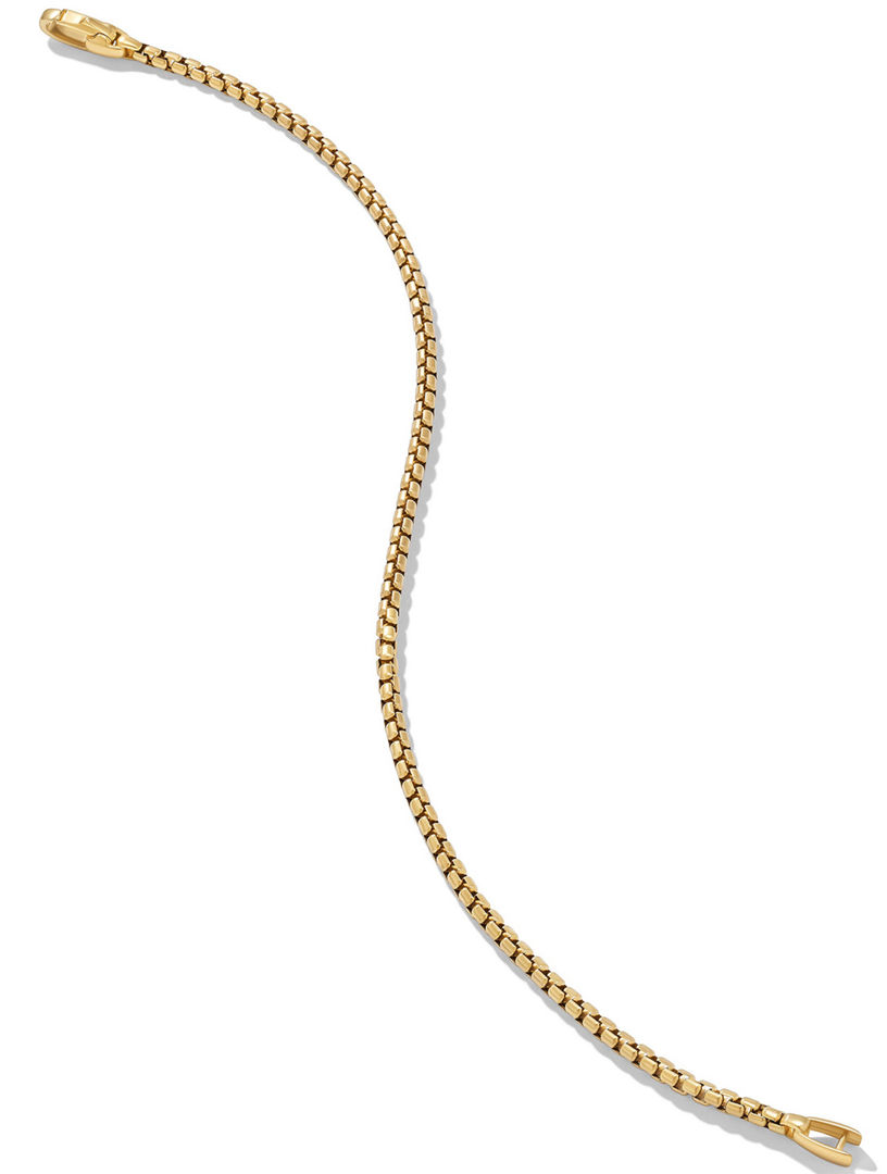Box Chain Bracelet 18k Yellow Gold