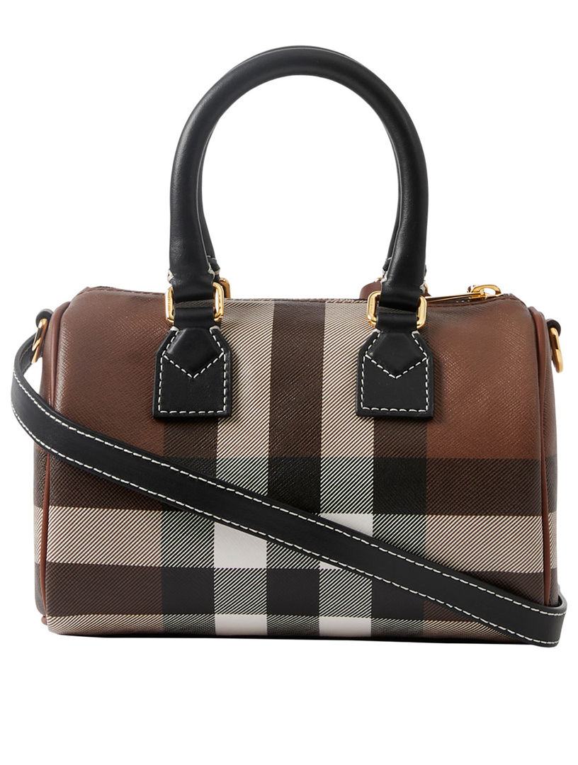 BURBERRY Check Mini Bowling Bag Holt Renfrew