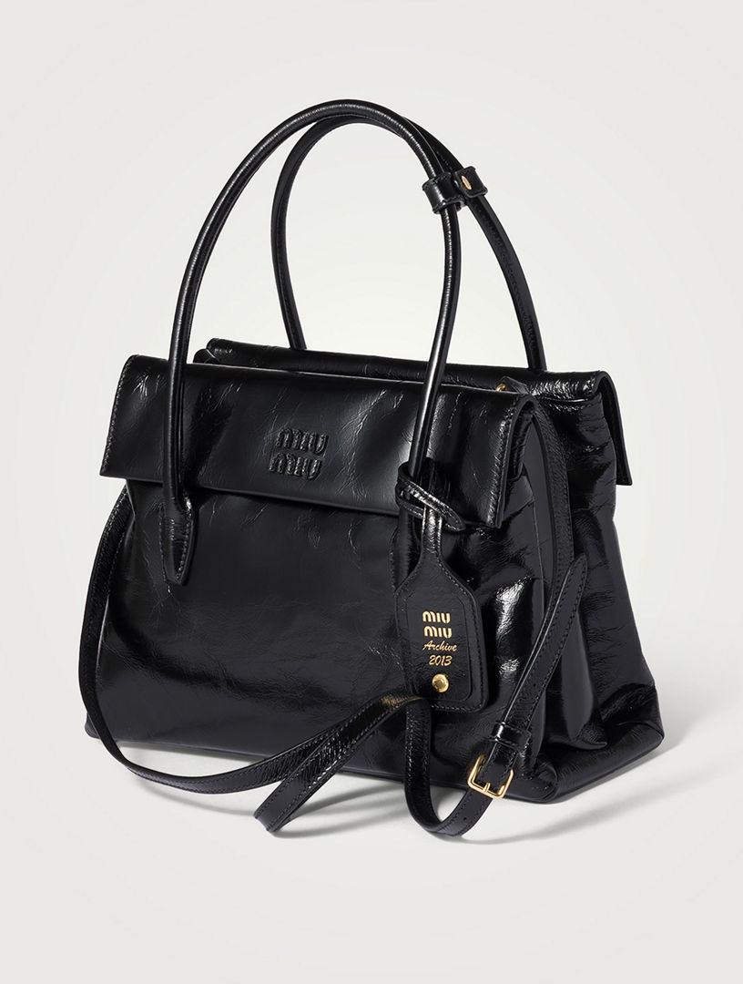 MIU MIU Solitaire Shiny Leather Bag | Holt Renfrew