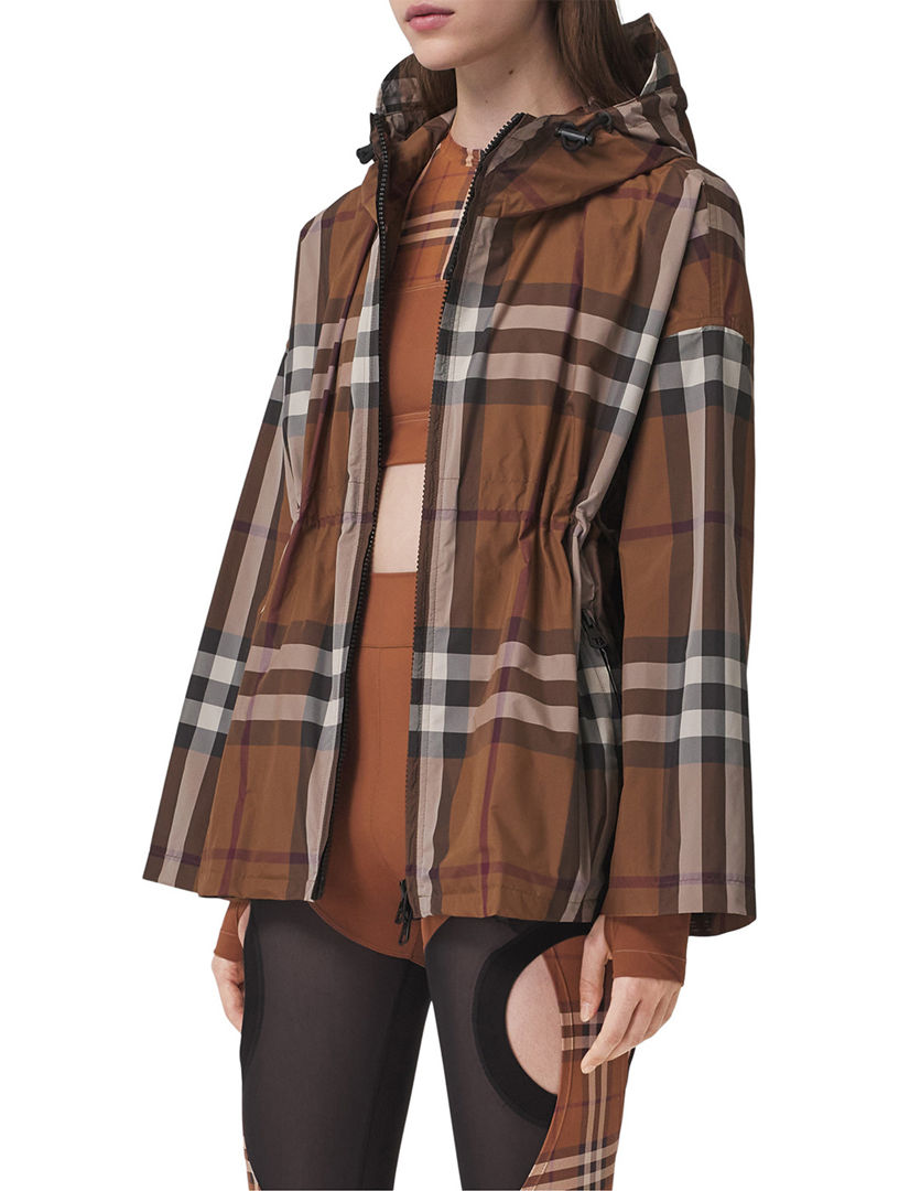 Burberry Reversible Exaggerated Check Padded Jacket worn by Dru