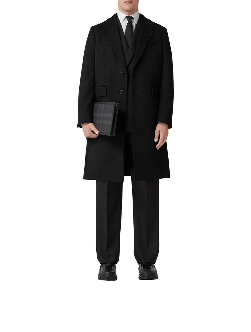 Tailored wool clearance cashmere coat burberry