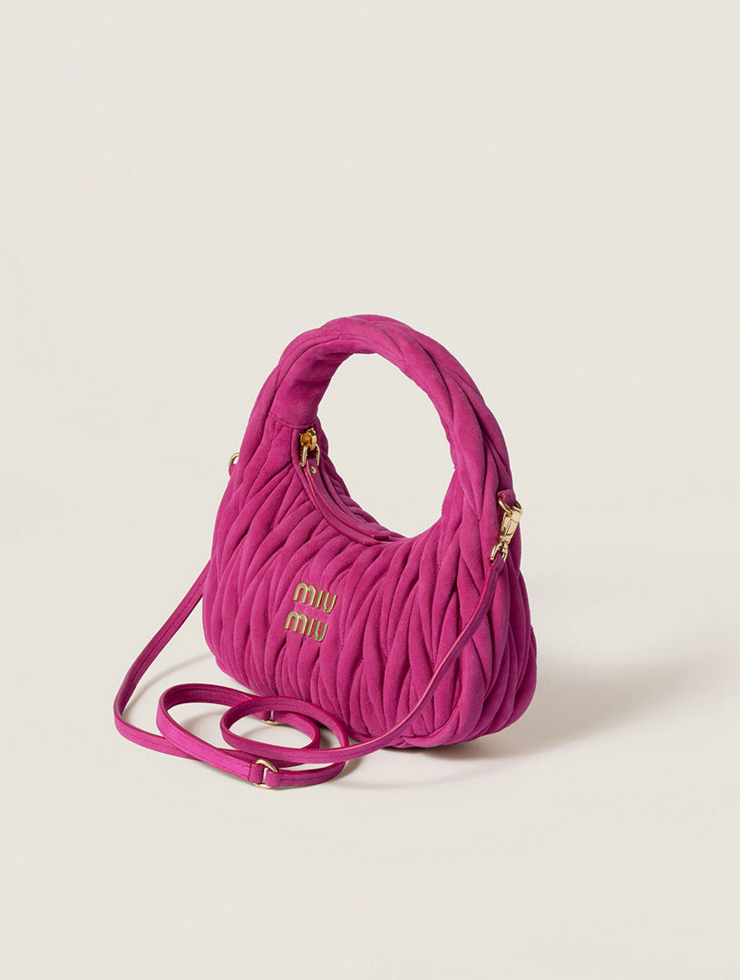 MIU MIU Wander Matelassé Suede Bag | Holt Renfrew